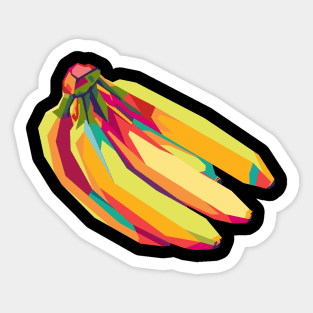 banana pop art Sticker